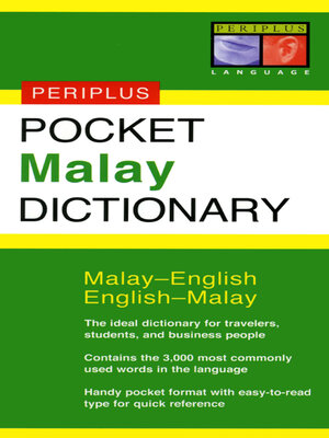 cover image of Pocket Malay Dictionary